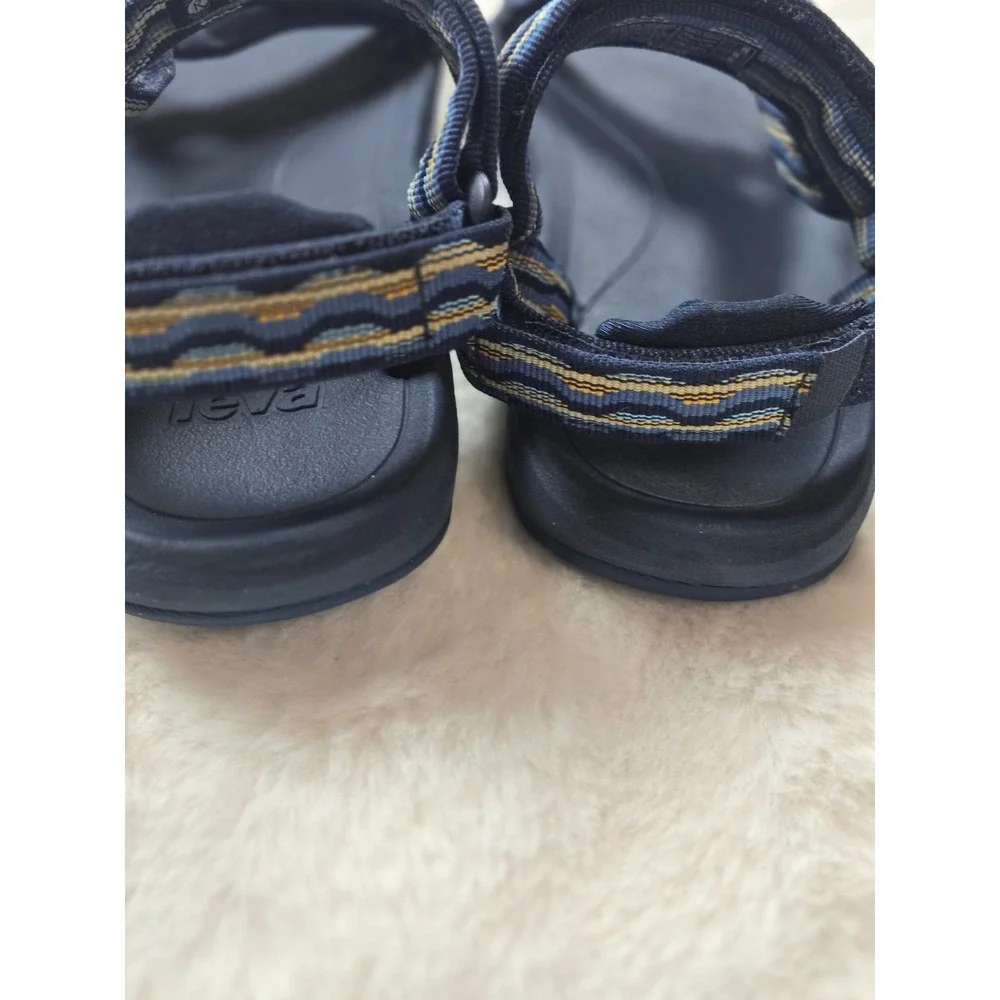 Teva Hurricane XLT2 Kids Sandals Navy Blue Multi Pattern 1019390C Size 2